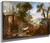 Pastoral Landscape By Charles Joseph Natoire By Charles Joseph Natoire