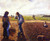 Peasants In The Field, Eragny By Camille Pissarro By Camille Pissarro