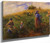 Picking Peas1 By Camille Pissarro By Camille Pissarro