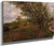 Pontoise Landscape, Through The Fields By Camille Pissarro By Camille Pissarro