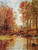 Autumn Landscape With Bridge By Jasper Francis Cropsey By Jasper Francis Cropsey