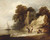 Rocky Coastal Scene With A Ruined Castle, Boats And Fishermen By Thomas Gainsborough  By Thomas Gainsborough