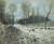 Route To Marly Le Roi In Snow By Alfred Sisley