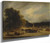 Rural Scene By The River Seine, Paris By Richard Parkes Bonington