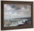 Seashore With Fishermen Near A Boat By John Constable By John Constable