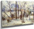 Snow At Vaugirard By Paul Gauguin  By Paul Gauguin