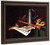 Still Life With Clarinet By William Michael Harnett  By William Michael Harnett