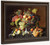 Still Life With Fruit And Leaves By Severin Roesen