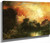 Sunset, Beyond The Cottage By Thomas Moran By Thomas Moran