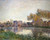 Sunset At Moret By Alfred Sisley