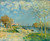 The Banks Of The River Seine Around Louveciennes By Alfred Sisley