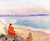 The Beach By Henri Lebasque By Henri Lebasque