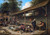 The Courtyard Of An Inn With A Game Of Shuffleboard By Adriaen Van Ostade By Adriaen Van Ostade