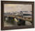 The Pont Boieldieu , Rouen Sunset, Misty Weather By Camille Pissarro By Camille Pissarro