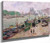 The Port Henri Iv, Paris By Gustave Loiseau By Gustave Loiseau