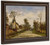 The Road To Versailles At Louveciennes1 By Camille Pissarro By Camille Pissarro