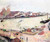 The Seine At Rouen, Pont Boieldieu By Camille Pissarro By Camille Pissarro