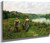 The Seine At Vernon By Daniel Ridgway Knight By Daniel Ridgway Knight