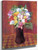 Bouquet In Purple Vase By William James Glackens  By William James Glackens Bouquet In Purple Vase By William James Glackens  By William James Glackens