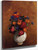 Bouquet Of Flowers In A White Vase By Odilon Redon