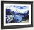 The Walchensee With Mountain Range And Shore By Lovis Corinth By Lovis Corinth