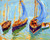 Three Sailboats, Brittany By Bernhard Gutmann