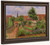 Vegetable Garden In Eragny, Overcast Sky, Morning By Camille Pissarro By Camille Pissarro