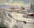 View Of Argenteuil In The Snow By Claude Oscar Monet