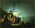 Watching The Cargo At Night By George Caleb Bingham By George Caleb Bingham