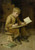 Boy Writing By Albert Anker