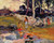 Woman On The Banks Of The River By Paul Gauguin  By Paul Gauguin