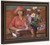 Young Girl With Flowers By Henri Lebasque By Henri Lebasque