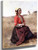 Breton Woman In Prayer By Jean Baptiste Camille Corot