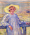 Elisaeth Van Rysselberghe In A Straw Hat By Theo Van Rysselberghe