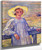 Elisaeth Van Rysselberghe In A Straw Hat By Theo Van Rysselberghe