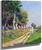 Eragny, Horse On A Sunny Path By Maximilien Luce By Maximilien Luce