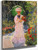 Camille With A Green Umbrella By Claude Oscar Monet