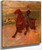 Horsewoman And Dog By Henri De Toulouse Lautrec