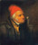 Man With Red Hat And Pipe By Cornelius Krieghoff By Cornelius Krieghoff