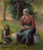 Peasant Woman And Her Daughter, Eragny By Camille Pissarro By Camille Pissarro