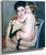 Reine Lefebvre Holding A Nude Baby By Mary Cassatt By Mary Cassatt