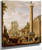 Roman Landscape With The Column Of Trajan By Giovanni Paolo Panini By Giovanni Paolo Panini
