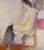 Seated Nude With Black Stockings By Jules Pascin By Jules Pascin
