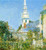 White Church At Newport By Frederick Childe Hassam By Frederick Childe Hassam