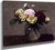 Bouquet Of Varied Roses By Henri Fantin Latour By Henri Fantin Latour