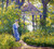 Girl In A Wickford Garden, New England By Guy Orlando Rose