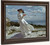 Grace Reading At Howth Bay By Sir William Orpen By Sir William Orpen