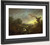 Sunset Carthorses Drinking At A Stream By Thomas Gainsborough By Thomas Gainsborough