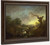 Sunset Carthorses Drinking At A Stream By Thomas Gainsborough By Thomas Gainsborough