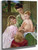 Children Playing With A Dog By Mary Cassatt